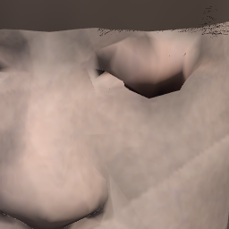 Native left eye crop at closed lid, not upscaled: no blue iris sliver, socket reads hollow and dark.